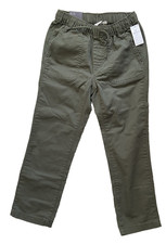 NEW Gap Kids Boys Comfort Stretch Twill Jogger Size S 6-7 Olive Army Green