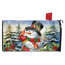 Briarwood Lane Winter Friends Snowman Oversized Mailbox Cover