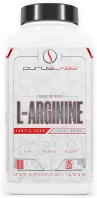 Purus Labs L-Arginine - Male Vitality Booster, Pump & Grow - 100 Tablets