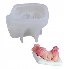 Silikonform Baby Kaninchen Kleidung Kerzen Seifen Gips Gussform Bastelform