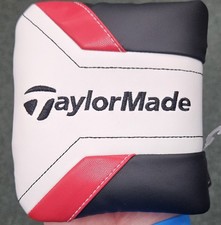 NEW WHT/BLK/RED TAYLORMADE SPIDER MALLET PUTTER HEADCOVER with tag