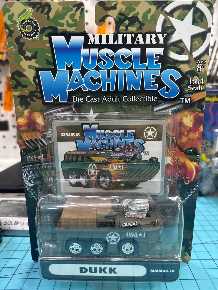 Olive . Rare color MILITARY MUSCLE MACHINES DUKK TANK 1:64 - Image 2 of 4