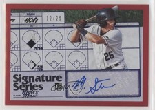 2019 Panini Donruss Signature Series Red 12/25 Myles Straw #SS-MS Auto 1q7