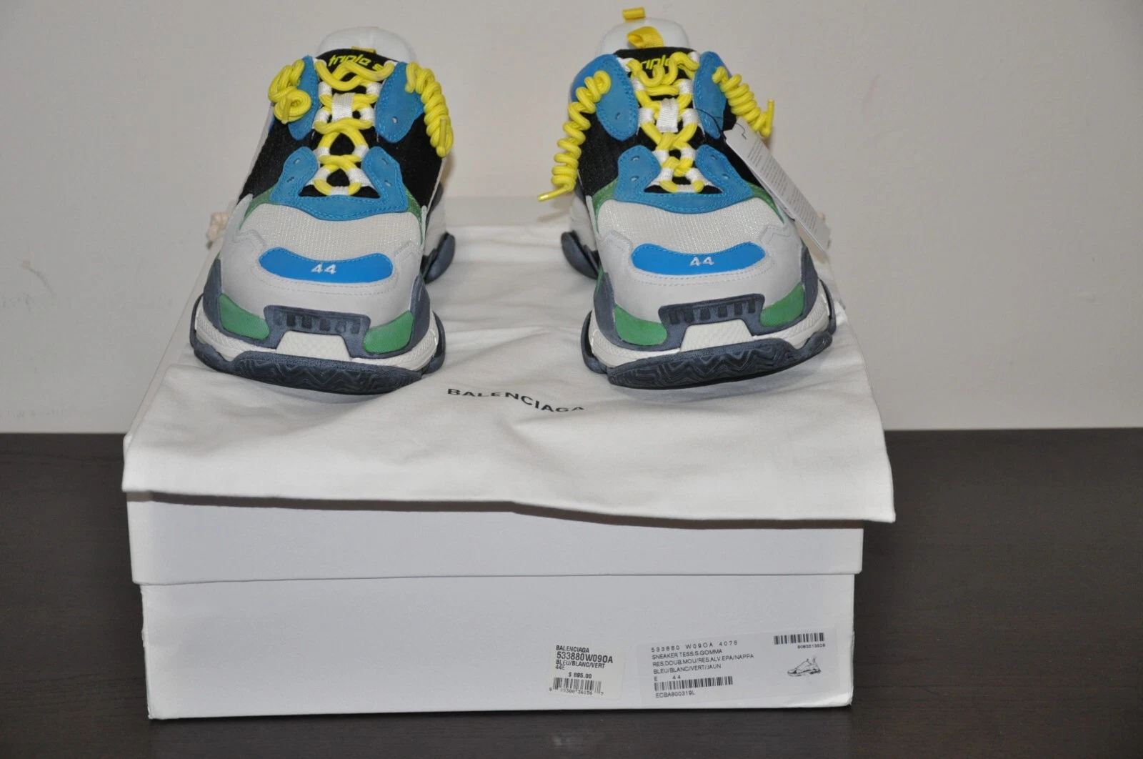 Balenciaga — Balenciaga Triple S   blue/gray/green  Size 44