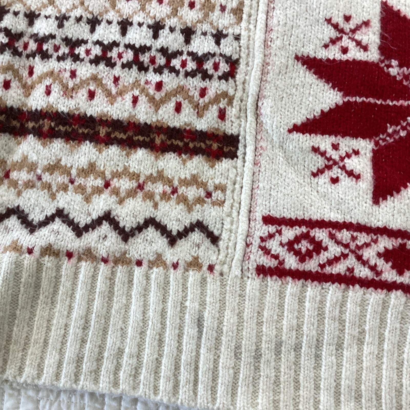 American Eagle Nordic multi-pattern Sweater size … - image 6