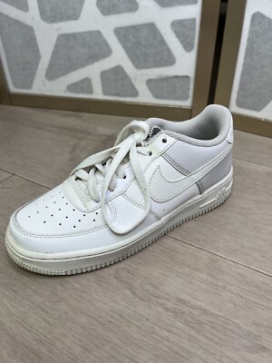 Nike Air Force White Vast Grey Youth Sneaker 314219-134 Sz Y Big Boys  Girls