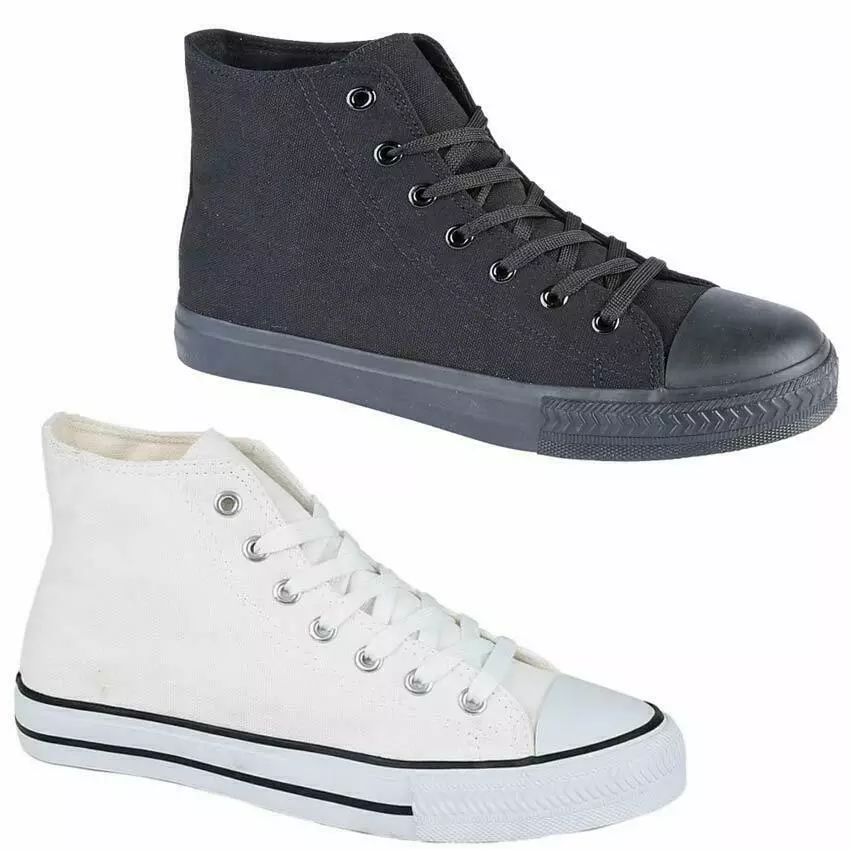 Dunlop junior canvas shop high top trainers