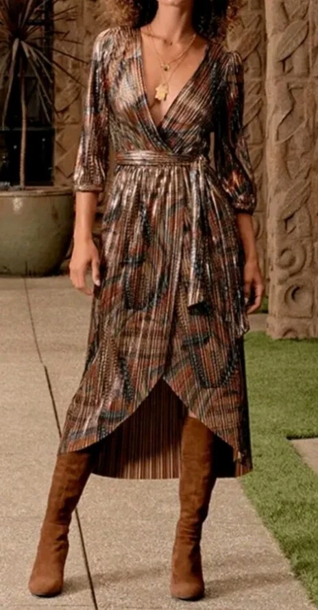 Johnny was wrap hot sale dress