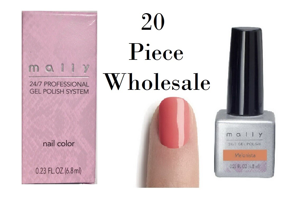 Mally Gel Polish Nail Color PEACHY KEEN JELLY BEAN Wholesale Lot of