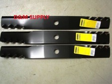 Set of 3-62" Mower Mulching Predator Blades to fit John Deere M143504 M145719  