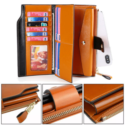 New Women Lady Leather Wallet Long Clutch Card Holder Purse