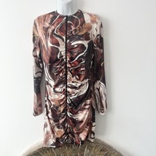 PLT pretty little thing zip up marble dress 12