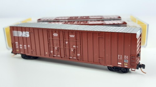 HUBERTS 60FT GUNDERSON BOX CARS(3) NORFOLK SOUTHERN KNUCKLES VGC BXD N-SCALE(KF) - Picture 6 of 8