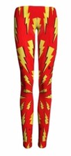 FLASH Lightning Bolt Logo Yoga Pants OSFM Leggings