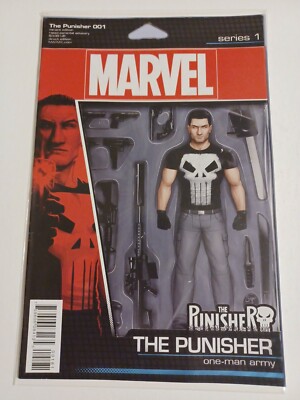 Punisher #1 Comic Book - JTC Figure Variant Cover - Pics!
