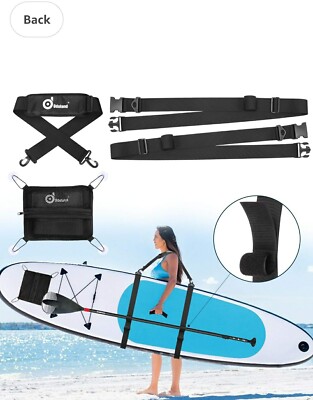 Paddle Board Carrying Strap & Deck Bag Kayak Surfboard Shoulder Sling Surf UK 