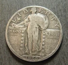 1926  Standing Liberty  Quarter - 90% Silver -* (P3662)