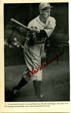 CHARLES GEHRINGER DETROIT TIGERS HALL OF FAME AUTOGRAPHED PHOTO  PSA/DNA
