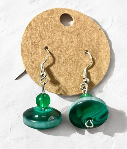 Neu Menge 3 Paar handgefertigte Boho Perlen Ohrhänger Türkis Blau Grün - Bild 3 von 6