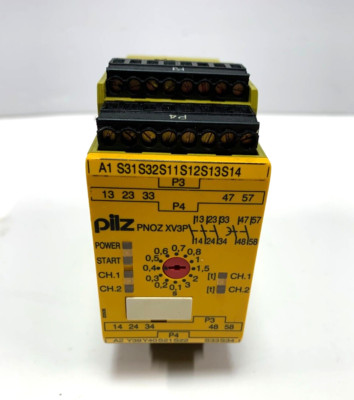 PILZ 777512 SAFETY RELAY PNOZ XV3P 3/24VDC 3N/O