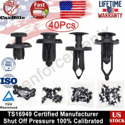 40 Pack Car Body/Bumper Push Pin Holder for Nissan Mazda Volvo EURO Tesla Truck
