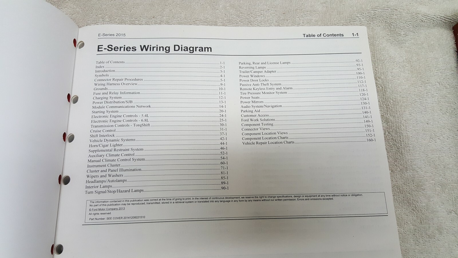 2015 Ford ESeries WIRING DIAGRAM Manual eBay