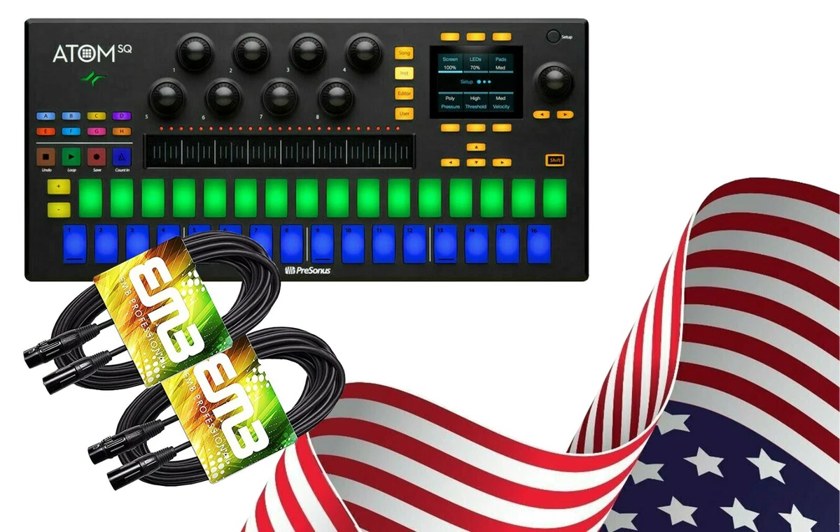 PreSonus ATOM SQ Hybrid MIDI Keyboard Production Controller + XLR