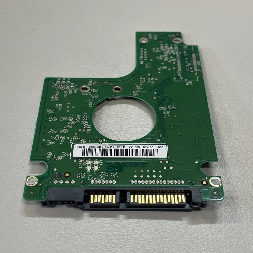 WD WD2500BEVS-60UST0 2.5" SATA HDD PCB Board 2060-701499-000 REV A - Image 2 of 4