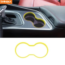 Front Console Cup Holder Cover Trim Bezel For Dodge Challenger 2015-2023 Yellow