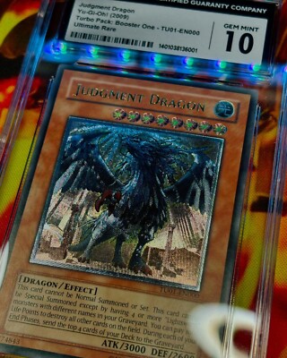 Yugioh Judgment Dragon TU01-EN000 Ultimate Rare CGC Gem Mint 10