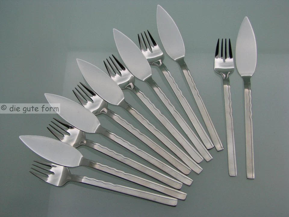 BSF Edelstahl - - - RIVER - Fischbesteck für 6 Personen - - - TOP Zustand