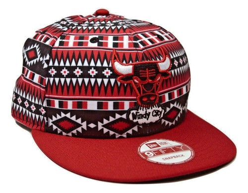 Chicago Bulls New Era 9Fifty HWC Todo Estampado Rojo NBA Baloncesto Gorra Sombrero - Imagen 3 de 4