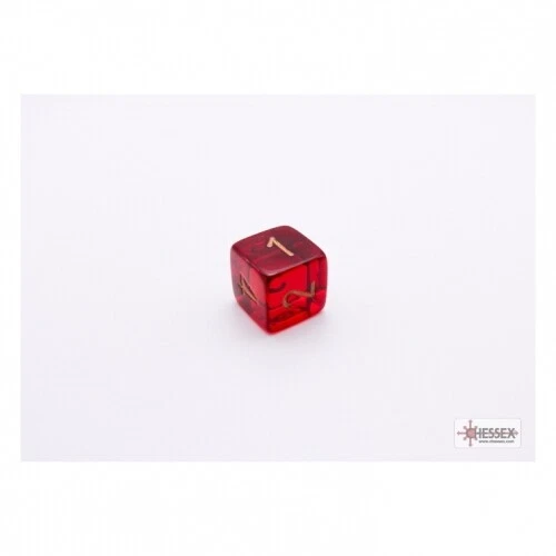 Würfel - Lab Dice - Translucent Crimson gold (7+1 Würfelset-Tube) - Bild 3 von 4