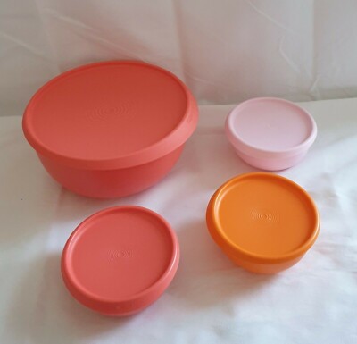 Tupperware 4er Schüssel Set, Ergonomica,bunt,Rarität,Neu+OVP !!