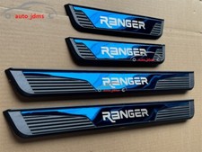 For Ford Ranger Accessories Cover Car Door Sill Scuff Plate Protector Trim Blue