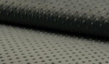 Luxury Supersoft DIMPLE Cuddle Soft Fleece Fabric Material - DK GREY