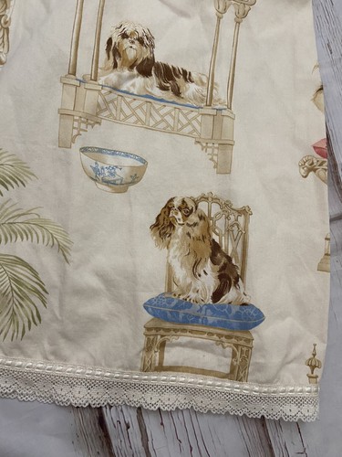 Trish Scully Girls Dress Dog Print size 6X 7 Pug Shih Tzu Made in USA - Picture 4 of 7