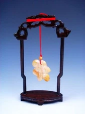 Mahogany Hard Wood Crafted Display Stand Hanger For Necklace Pendant 7.5" #MPS3