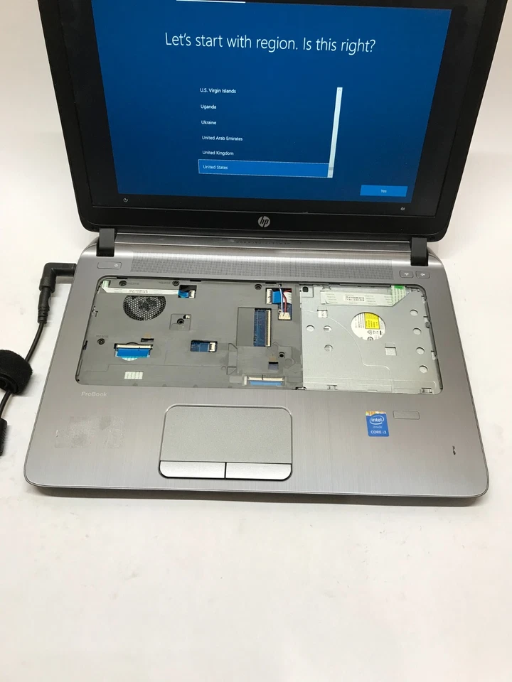 HP ProBook 440 G1 14" Intel Core i3 4GB RAM 250GB HDD Windows 10 For Parts! - DW - Image 3 of 4
