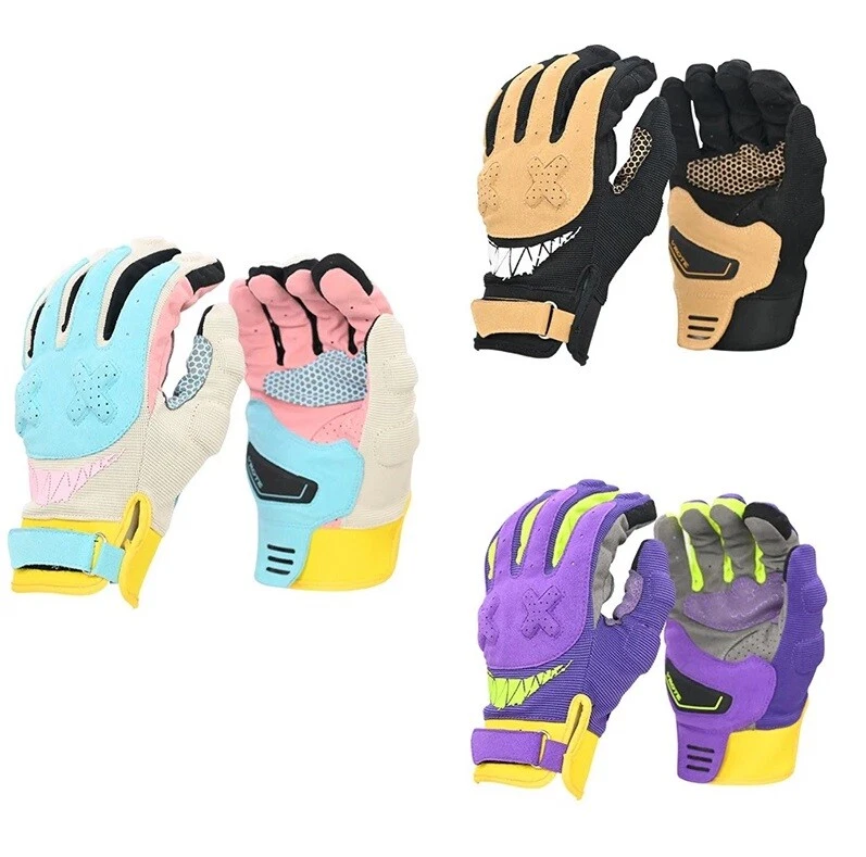 Guantes de motocicleta tacto completo con el dedo motocross carreras bicicleta montar guantes de verano Foto 3 de 4