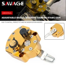 Motorcycle Adjustable Steering Damper Stabilizer Safety Universal
