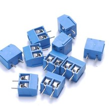 10 Pack 2 Pin Plug-In Screw Terminal Block Connector 5.08mm Pitch