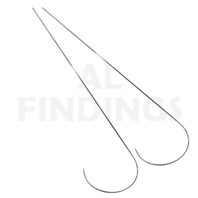 Perlen Spinner gebogene Nadeln 3,5'' Spin und Schnur 2er Pack