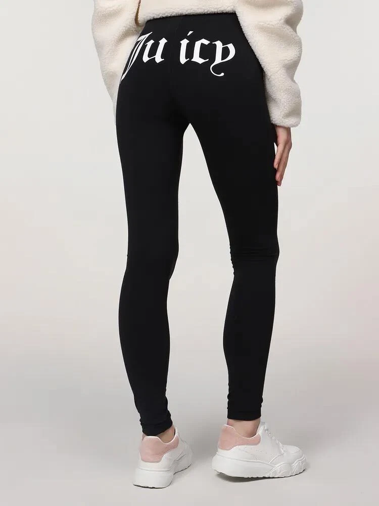 Juicy Couture Wmns Brenna Graphic Seam Legging Women black