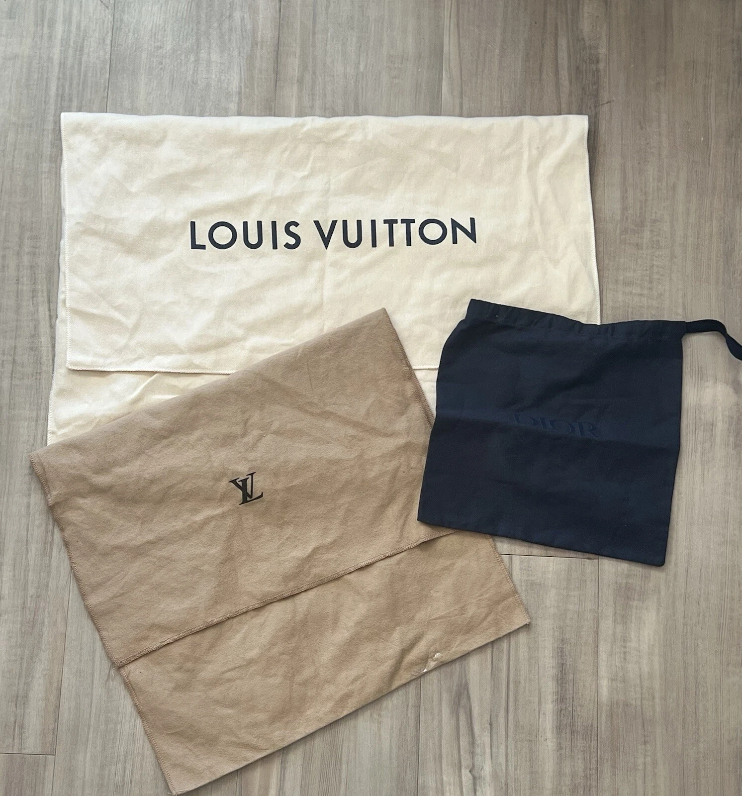 Louis Vuitton Dior Gucci sacs à poussière sacs à chaussures lot couvre poussière