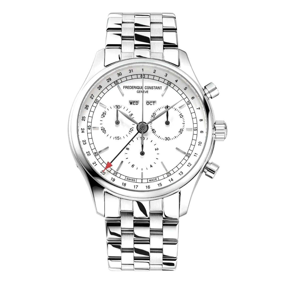 Orologio Frederique Constant Geneve Quartz Chrono Triple Calendar FC-296SW5B6B