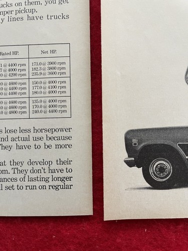 Vintage 1971 Print Ad International Harvester Camper Pickup Truck IH Ad - Picture 3 of 9