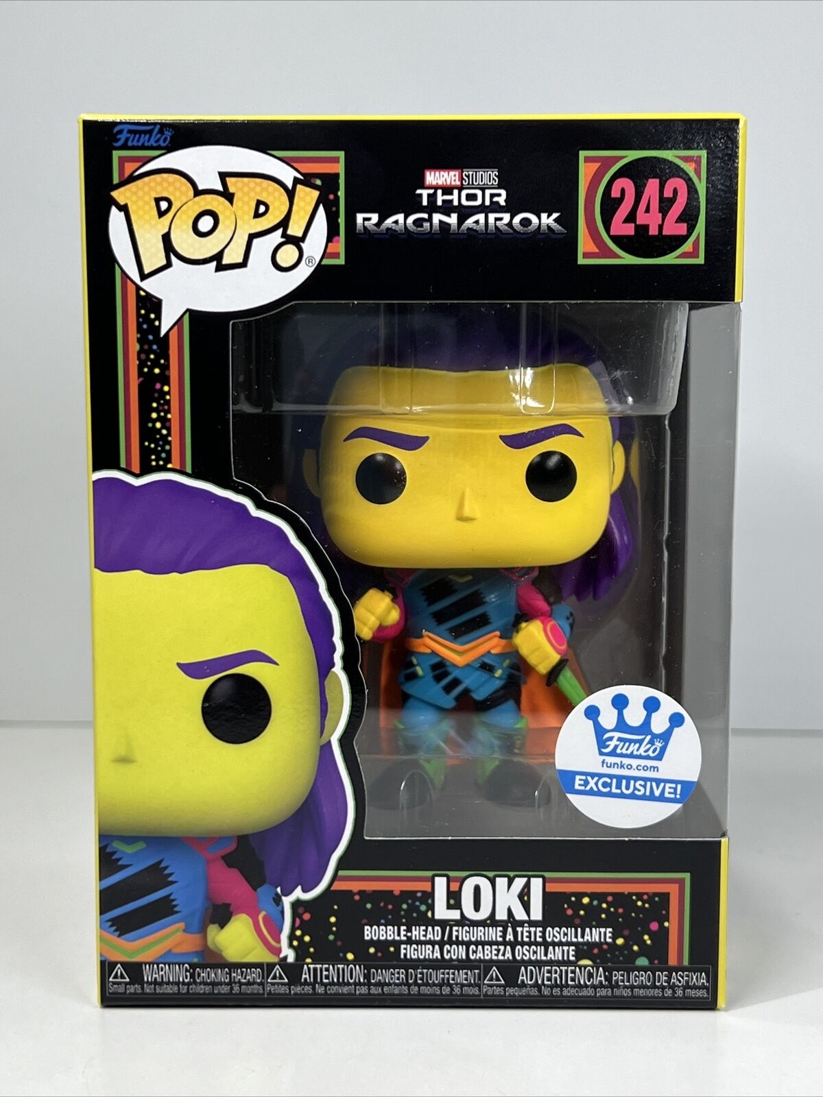 Funko POP! Marvel Thor Ragnarok Loki Black Light 242 Shop...