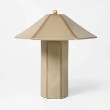 Ceramic Table Lamp Tan - designed with Studio McGee LIGHT BULB INCLUDED 