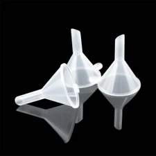 5 Pcs White Mini Funnel Small Funnel Plastic Funnels Multi-Purpose for Bottle 
